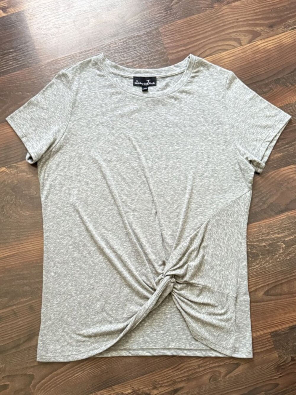 Alison Andrews Twist-Front Knot T-Shirt NWT